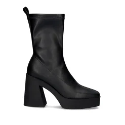 Mulher Exe Shoes Botins*Salto Alto Vf1668-1A Em Preto