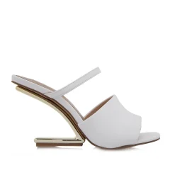 Mulher Exe Shoes Sandálias De Salto*Sandalia De Salto Alto Maggie-865 White