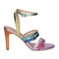 Mulher Exe Shoes Sandálias De Salto*Sandalia De Salto Alto Rebeca-313 Multicolor