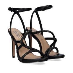 Mulher Exe Shoes Sandálias De Salto*Sandalia De Salto Alto Silvia-603 Preto