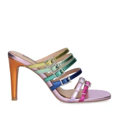 Mulher Exe Shoes Sandálias*Sandalia De Salto Exe Victoria -343 Metalic Multicolor