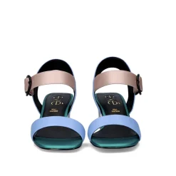 Mulher Exe Shoes Sandálias De Salto*Sandalia De Salto Quadrado Luisa-515 Aqua