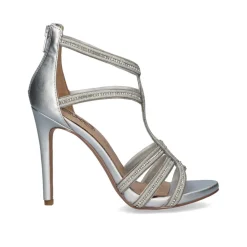 Mulher Exe Shoes Sandálias*Sandalia De Salto Silvia-536 Prata