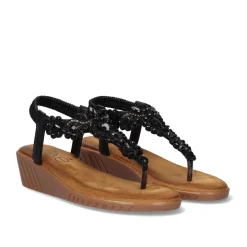 Mulher Exe Shoes Sandálias Planas*Sandalia Exe Confort 721-Ex21 Preto