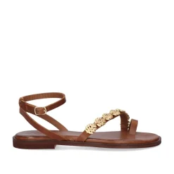 Mulher Exe Shoes Sandálias Planas*Sandalia Plana 637 Alicante Tan