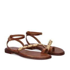 Mulher Exe Shoes Sandálias Planas*Sandalia Plana 637 Alicante Tan