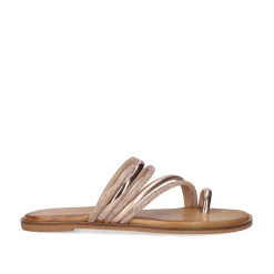 Mulher Exe Shoes Sandálias Planas*Sandalia Plana 851 Chios Rosa Ouro