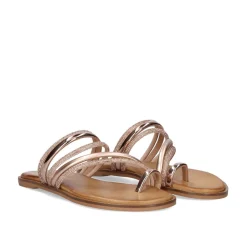 Mulher Exe Shoes Sandálias Planas*Sandalia Plana 851 Chios Rosa Ouro
