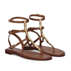 Mulher Exe Shoes Sandálias Planas*Sandalia Plana 644 Chios Tan