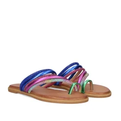Mulher Exe Shoes Sandálias Planas*Sandalia Plana 618 Loris Azul