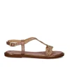 Mulher Exe Shoes Sandálias Planas*Sandalia Plana Allison-300 Rosa Dorado