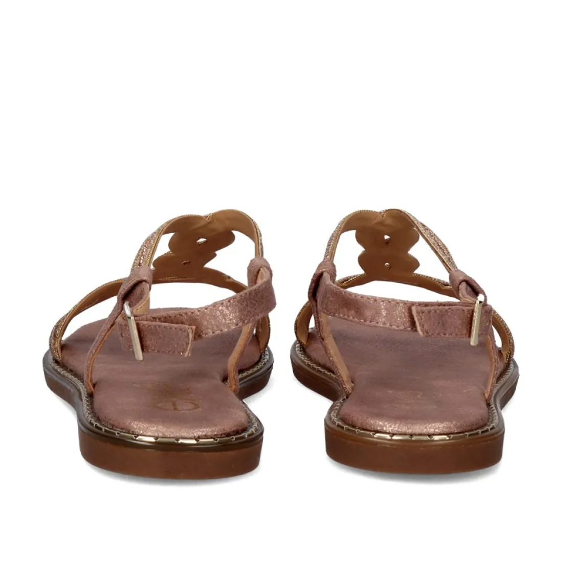 Mulher Exe Shoes Sandálias Planas*Sandalia Plana Allison-300 Rosa Dorado