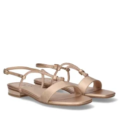 Mulher Exe Shoes Sandálias Planas*Sandalia Plana Amelia-495 Ouro Rosa