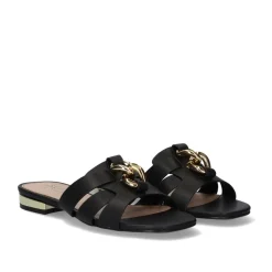 Mulher Exe Shoes Sandálias Planas*Sandalia Plana Amelia-641 Preto