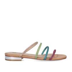 Mulher Exe Shoes Sandálias Planas*Sandalia Plana Amelia-669 Strass Multicolor