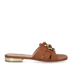Mulher Exe Shoes Sandálias Planas*Sandalia Plana Amelia-641 Tan