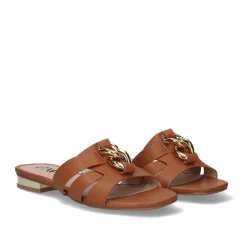 Mulher Exe Shoes Sandálias Planas*Sandalia Plana Amelia-641 Tan