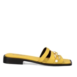 Mulher Exe Shoes Sandálias Planas*Sandalia Plana Annie-220 Amarelo