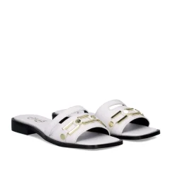 Mulher Exe Shoes Sandálias Planas*Sandalia Plana Annie-220 Branco