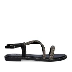 Mulher Exe Shoes Sandálias Planas*Sandalia Plana Exe P3375-77 Preto