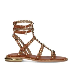 Mulher Exe Shoes Sandálias Planas*Sandalia Plana Exe Vf2056-2 Tan