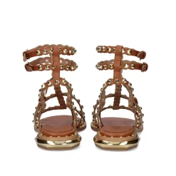 Mulher Exe Shoes Sandálias Planas*Sandalia Plana Exe Vf2056-2 Tan