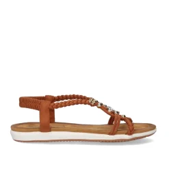 Mulher Exe Shoes Sandálias Planas*Sandalia Plana F8043-Ex9 Camel