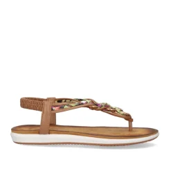 Mulher Exe Shoes Sandálias Planas*Sandalia Plana F8043-Ex4 Castanho