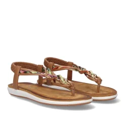 Mulher Exe Shoes Sandálias Planas*Sandalia Plana F8043-Ex4 Castanho
