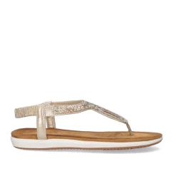Mulher Exe Shoes Sandálias Planas*Sandalia Plana F8043-Ex8 Dourado
