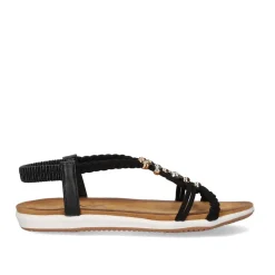 Mulher Exe Shoes Sandálias Planas*Sandalia Plana F8043-Ex9 Preto