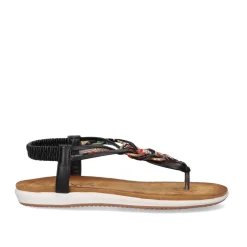 Mulher Exe Shoes Sandálias Planas*Sandalia Plana F8043-Ex4 Preto