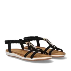 Mulher Exe Shoes Sandálias Planas*Sandalia Plana F8043-Ex9 Preto