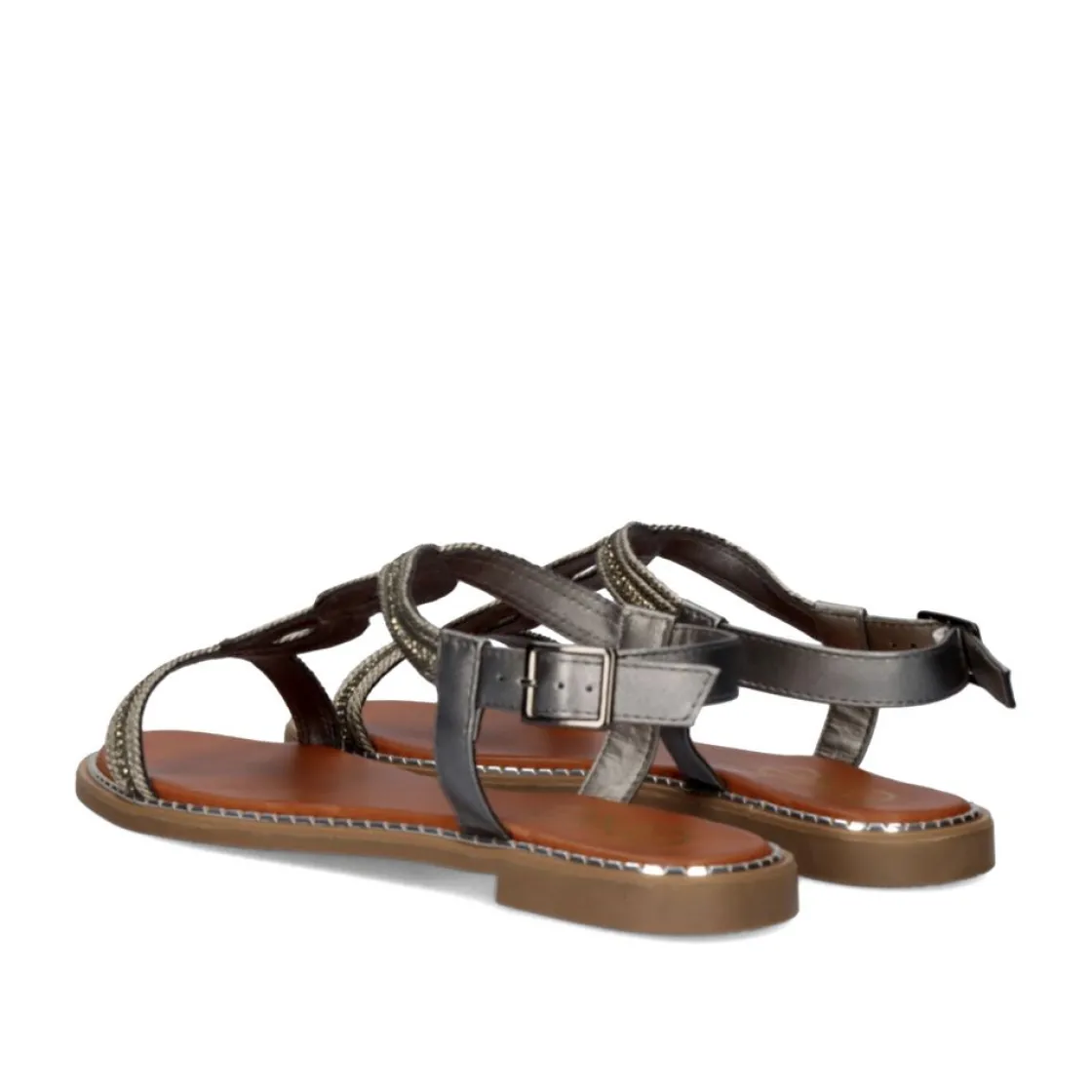 Mulher Exe Shoes Sandálias Planas*Sandalia Plana P3300-362 Pewter
