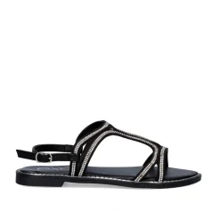 Mulher Exe Shoes Sandálias Planas*Sandalia Plana P3300-360 Preta