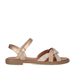 Mulher Exe Shoes Sandálias Planas*Sandalia Plana P3374-417 Rosa Ouro
