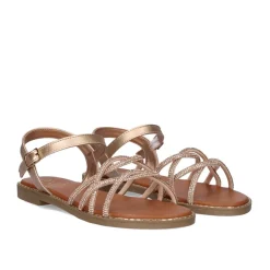 Mulher Exe Shoes Sandálias Planas*Sandalia Plana P3375-75 Rosa Ouro