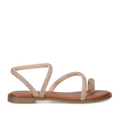 Mulher Exe Shoes Sandálias Planas*Sandalia Plana P3300-1063 Rose Gold