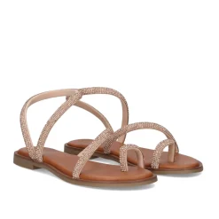 Mulher Exe Shoes Sandálias Planas*Sandalia Plana P3300-1063 Rose Gold