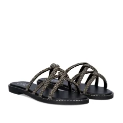 Mulher Exe Shoes Sandálias Planas*Sandalia Plana 23V P3375-74 Preto