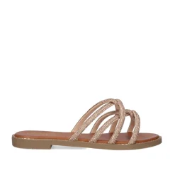 Mulher Exe Shoes Sandálias Planas*Sandalia Plana 23V P3375-74 Rosa Ouro