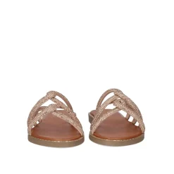 Mulher Exe Shoes Sandálias Planas*Sandalia Plana 23V P3375-74 Rosa Ouro