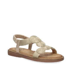 Mulher Exe Shoes Sandálias Planas*Sandalia Plana 23V Zf1982-E2 Ouro