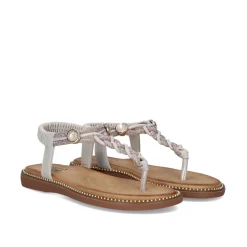 Mulher Exe Shoes Sandálias Planas*Sandalia Plana 23V Zf1982-P4 Prata