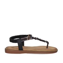 Mulher Exe Shoes Sandálias Planas*Sandalia Plana 23V Zf1982-P4 Preto