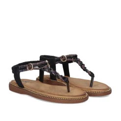 Mulher Exe Shoes Sandálias Planas*Sandalia Plana 23V Zf1982-P4 Preto