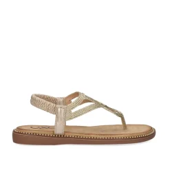 Mulher Exe Shoes Sandálias Planas*Sandalia Plana Zf1982-E3 Ouro