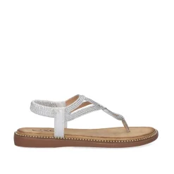 Mulher Exe Shoes Sandálias Planas*Sandalia Plana Zf1982-E3 Prata