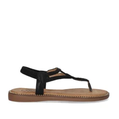 Mulher Exe Shoes Sandálias Planas*Sandalia Plana Zf1982-E3 Preto