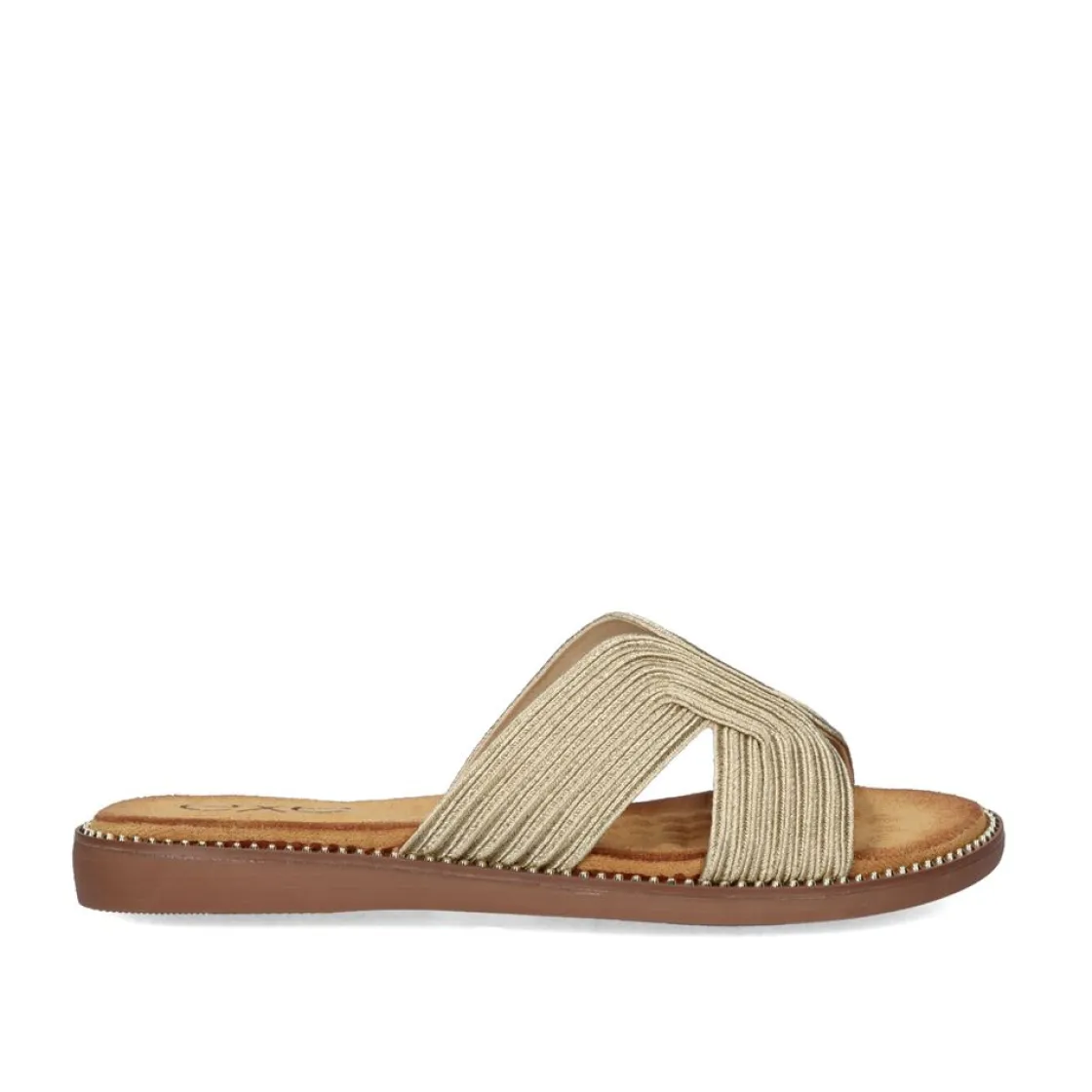 Mulher Exe Shoes Sandálias Planas*Sandalia Plana Zf1982-F5 Ouro